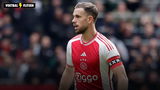 Jordan Henderson in actie voor Ajax. De middenvelder is opgeroepen voor Engeland.