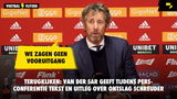 Terugkijken: Van der Sar verklaart tijdens persconferentie ontslag Schreuder