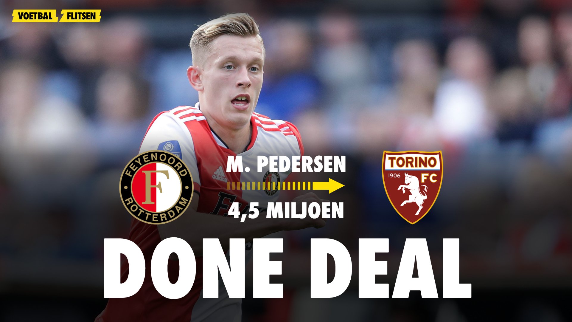 marcus pedersen naar torino