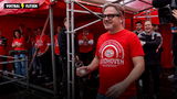 Guus Meeuwis bij het kampioensfeest van PSV