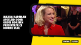 Maxim Hartman afgeleid door grote borsten presentatrice Dionne Stax