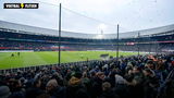 Feyenoord is voorlopig niet van plan om de netten rond het speelveld in De Kuip weg te halen.