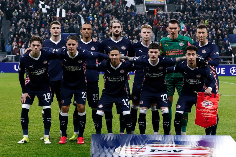 De opstelling van PSV tegen Newcastle
