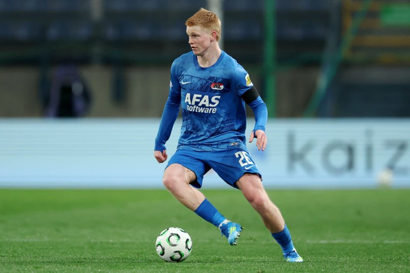 Kees Smit in de verloren Conference League-wedstrijd tegen Shakhtar Donetsk