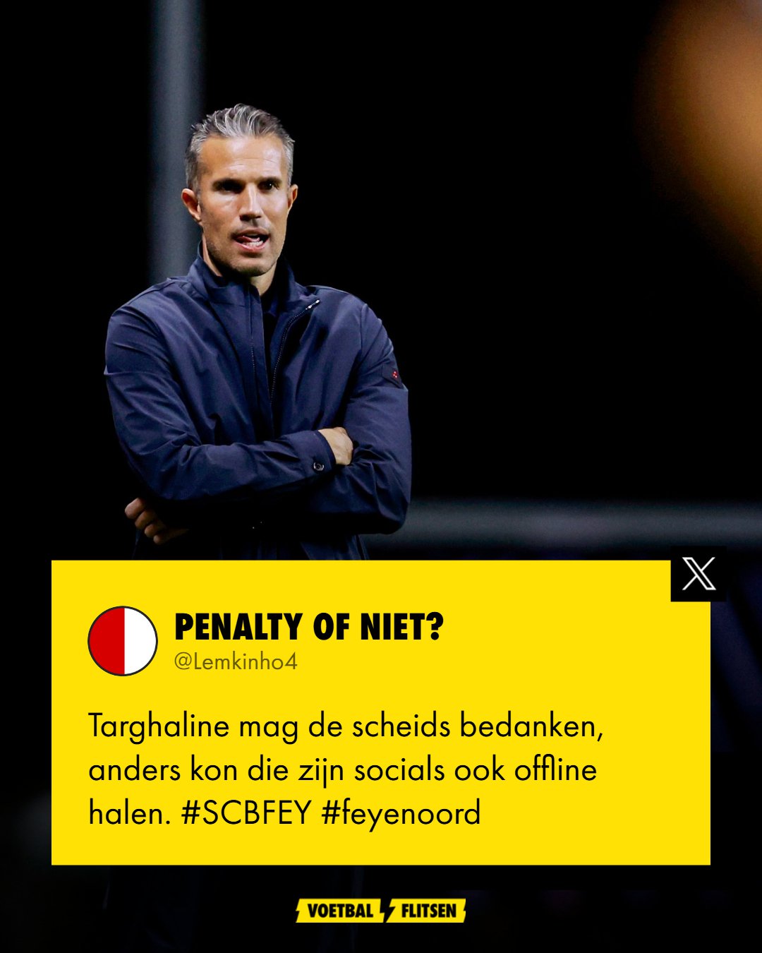 Targhalline ontsnapt aan penalty, kijkers grappen over socials offline halen