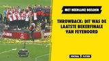 Throwback bekerfinale Feyenoord-AZ 2018 met beelden