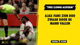 Ajax-fans zien duo zwaar door de mand vallen: "Twee clowns achterin"