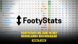 FootyStats nu ook in het Nederlands beschikbaar