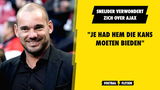 Sneijder verwondert zich over Ajax: "Je had hem die kans moeten bieden"