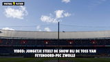 VIDEO: Jongetje steelt de show bij de toss van Feyenoord-PEC Zwolle