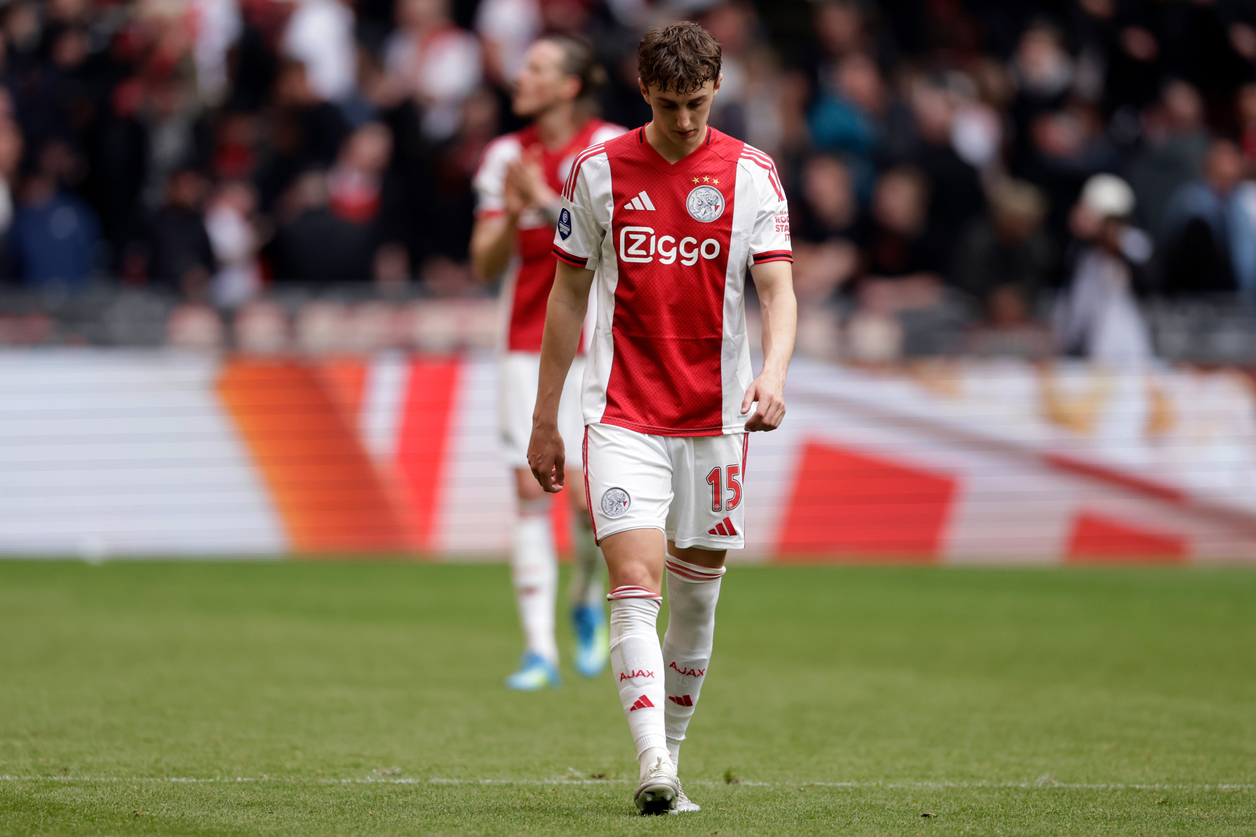 Youri Baas na afloop van Ajax - FC Utrecht