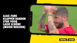 Prachtige beelden: Ajax-fans trakteren Lasse Schöne ruim voor #ajanec op prachtig applaus