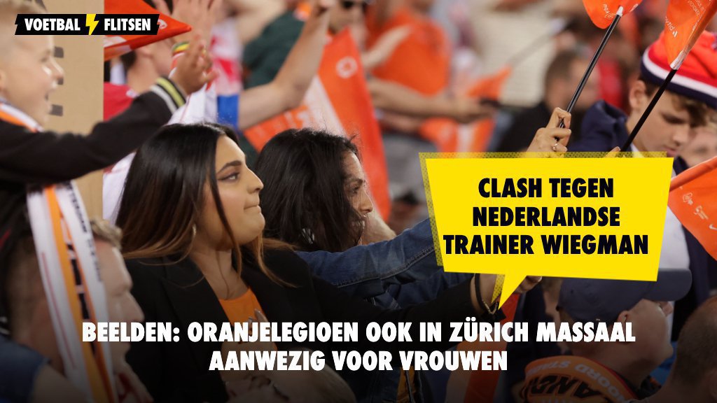 Beelden: Oranjelegioen ook in Zürich massaal aanwezig voor vrouwen