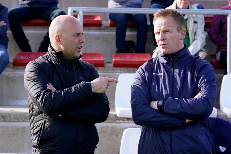 Wouter Vrancken en Feyenoord-succescoach Arne Slot