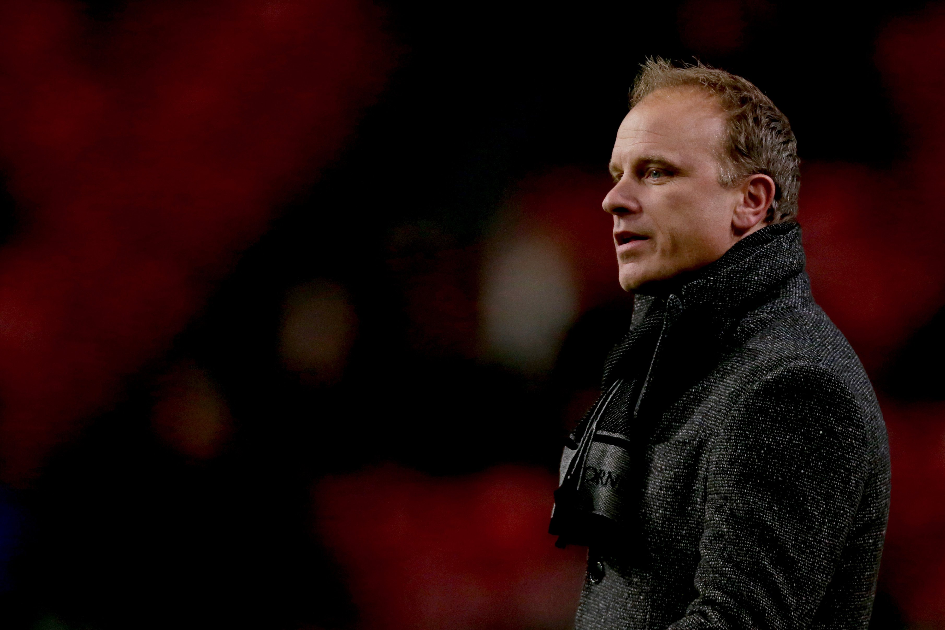 Wim Jonk en Dennis Bergkamp (foto) gelden nog altijd als belangrijke dragers van Ajax-DNA; volgens Driessen zou de komst van Jordi Cruijff hun terugkeer kunnen vergemakkelijken.