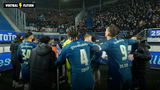 Uitsupporters van PSV in Heerenveen