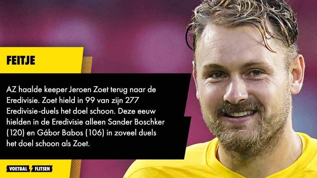 AZ haalde keeper Jeroen Zoet, oud-PSV, terug naar de Eredivisie.