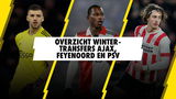 Overzicht: de wintertransfers van Ajax, Feyenoord en PSV