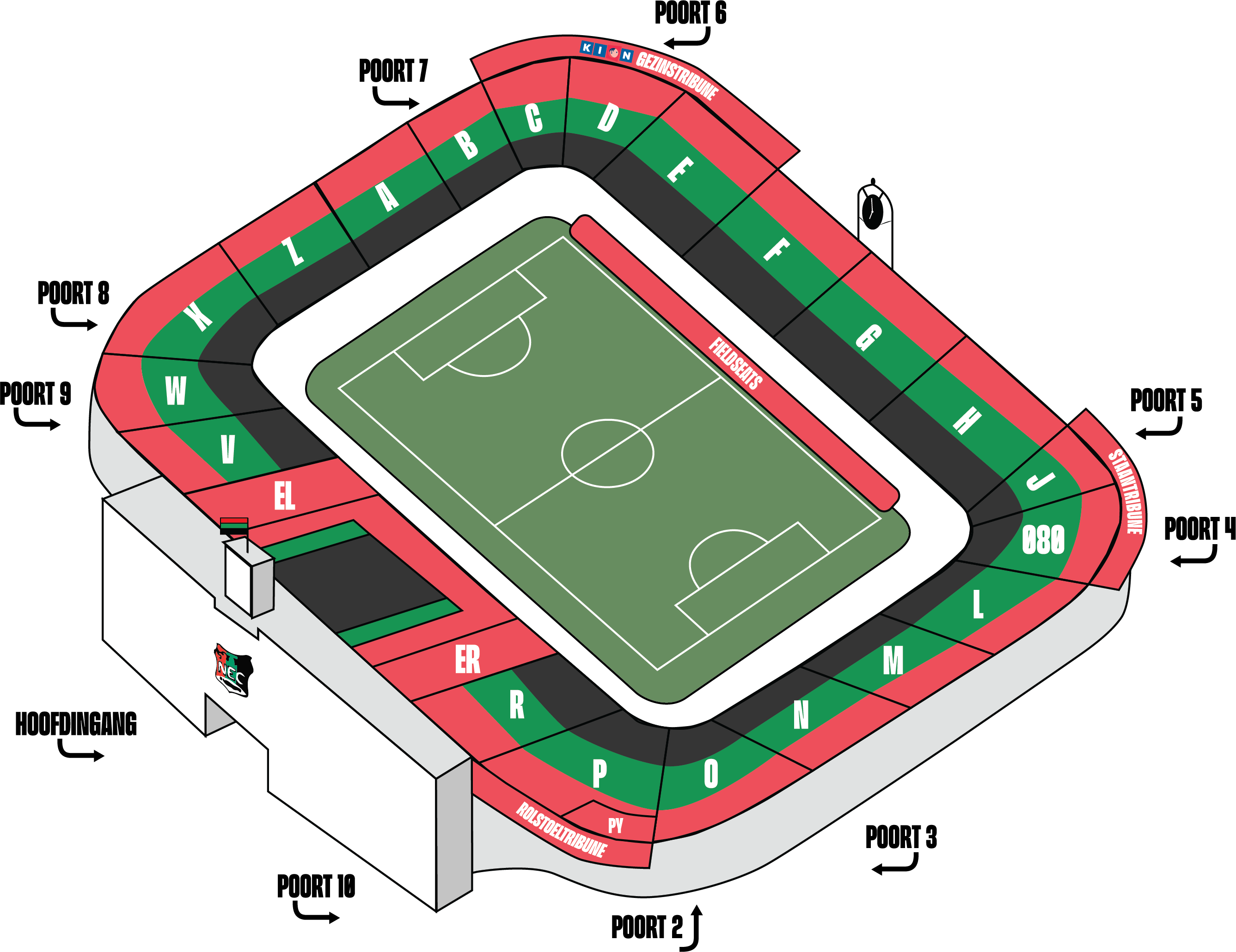 De thuishaven van NEC; alles wat je moet weten over het Goffertstadion