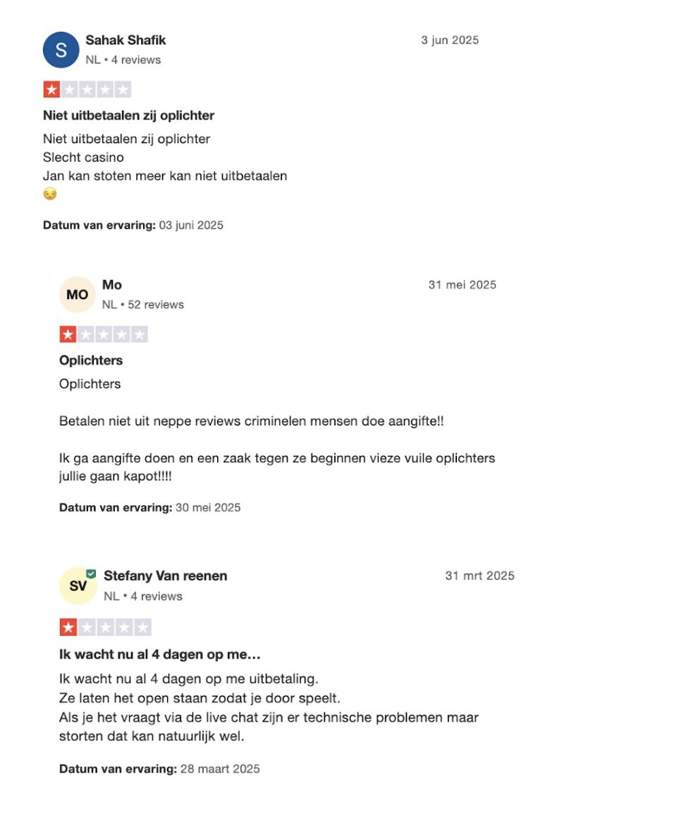 uitbetalen booms bet problemen met klanten