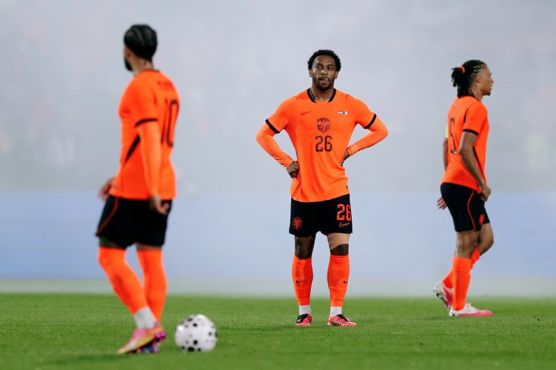 Teleurstelling bij de spelers van het Nederlands elftal