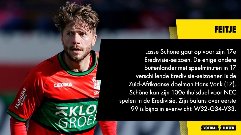 oud-ajax speler Lasse Schöne gaat bij NEC op voor zijn 17e Eredivisie-seizoen