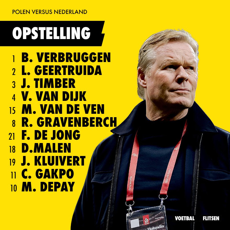Opstelling Oranje: Kluivert grijpt zijn kans op middenveld tegen Polen