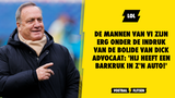 De mannen van VI zijn erg onder de indruk van de bolide van Dick Advocaat: 'Hij heeft een barkruk in z'n auto!'
