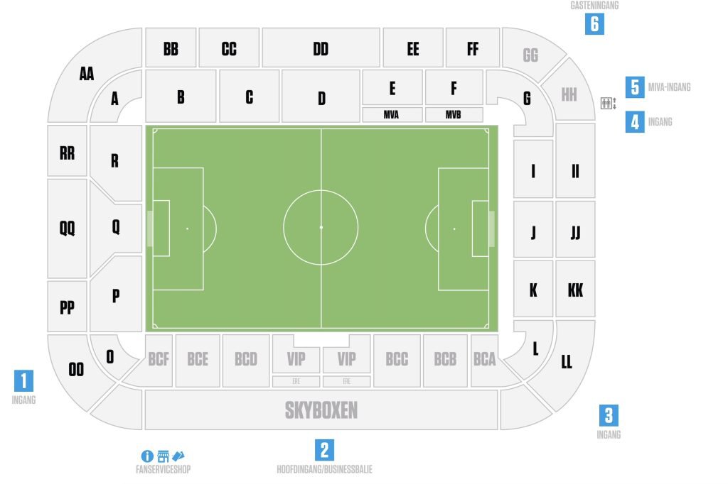 Alle informatie over het Asito Stadion, thuishaven van Heracles Almelo