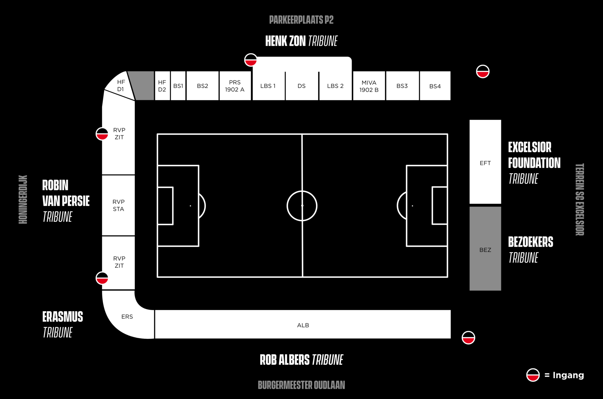 Van Donge  De Roo: Alles over het stadion van Excelsior Rotterdam