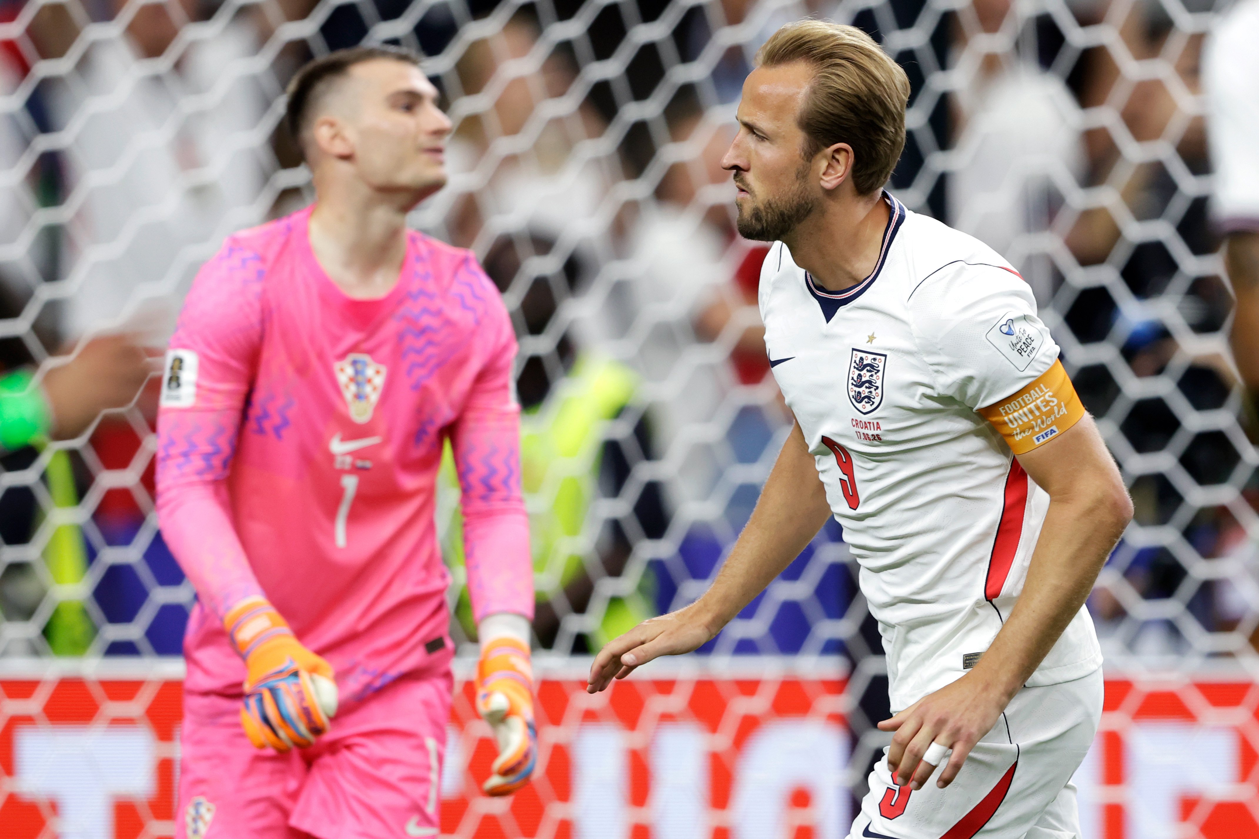Harry Kane viert zijn treffer tegen Kroatië, waarmee hij de speler werd met de meeste benutte strafschoppen ooit op een WK.