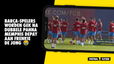 Geniale beelden: Memphis Depay geeft Frenkie de Jong dubbele panna op training!