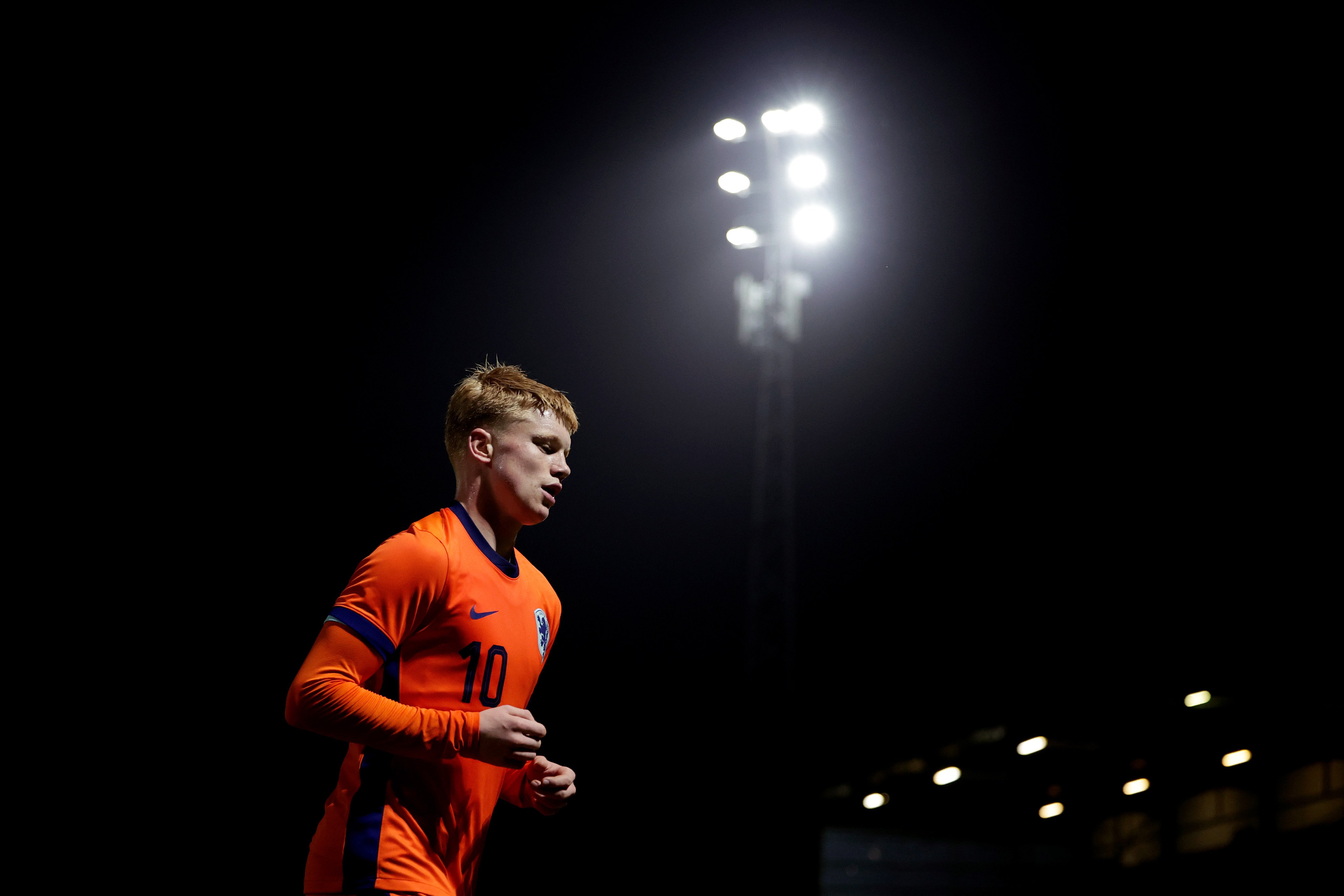 Kees Smit in het shirt van Jong Oranje. AZ heeft een bod van 60 miljoen euro afgewezen.