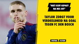 Taylor zorgt voor verdeeldheid na goal tegen FC den Bosch: "Niet echt gepast na NEC-uit"