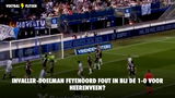 Invaller-doelman Feyenoord Plamen Andreev fout in bij de 1-0 voor Heerenveen