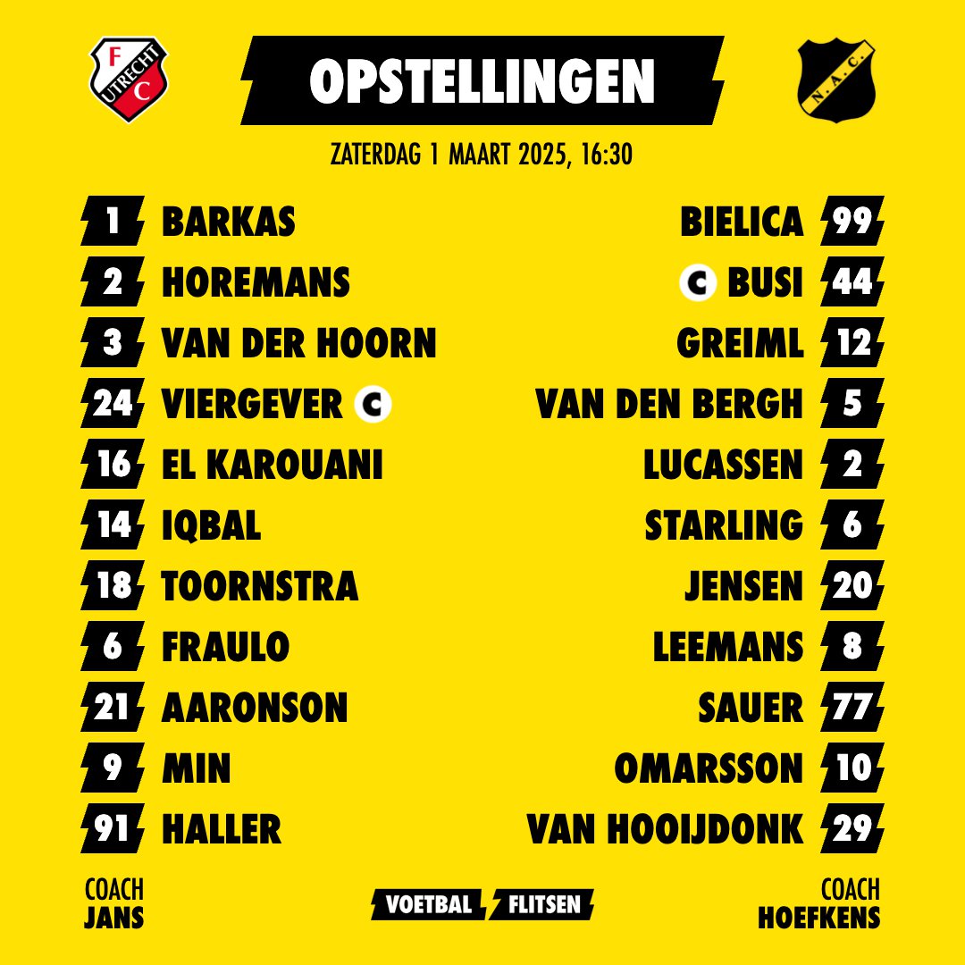 Alles over NAC-FC Utrecht