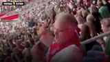 ajax-fans juichen na goal sparta