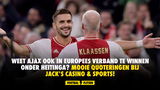 Wint Ajax ook in Europees verband onder Heitinga? Mooie quoteringen bij Jack's Casino & Sports!