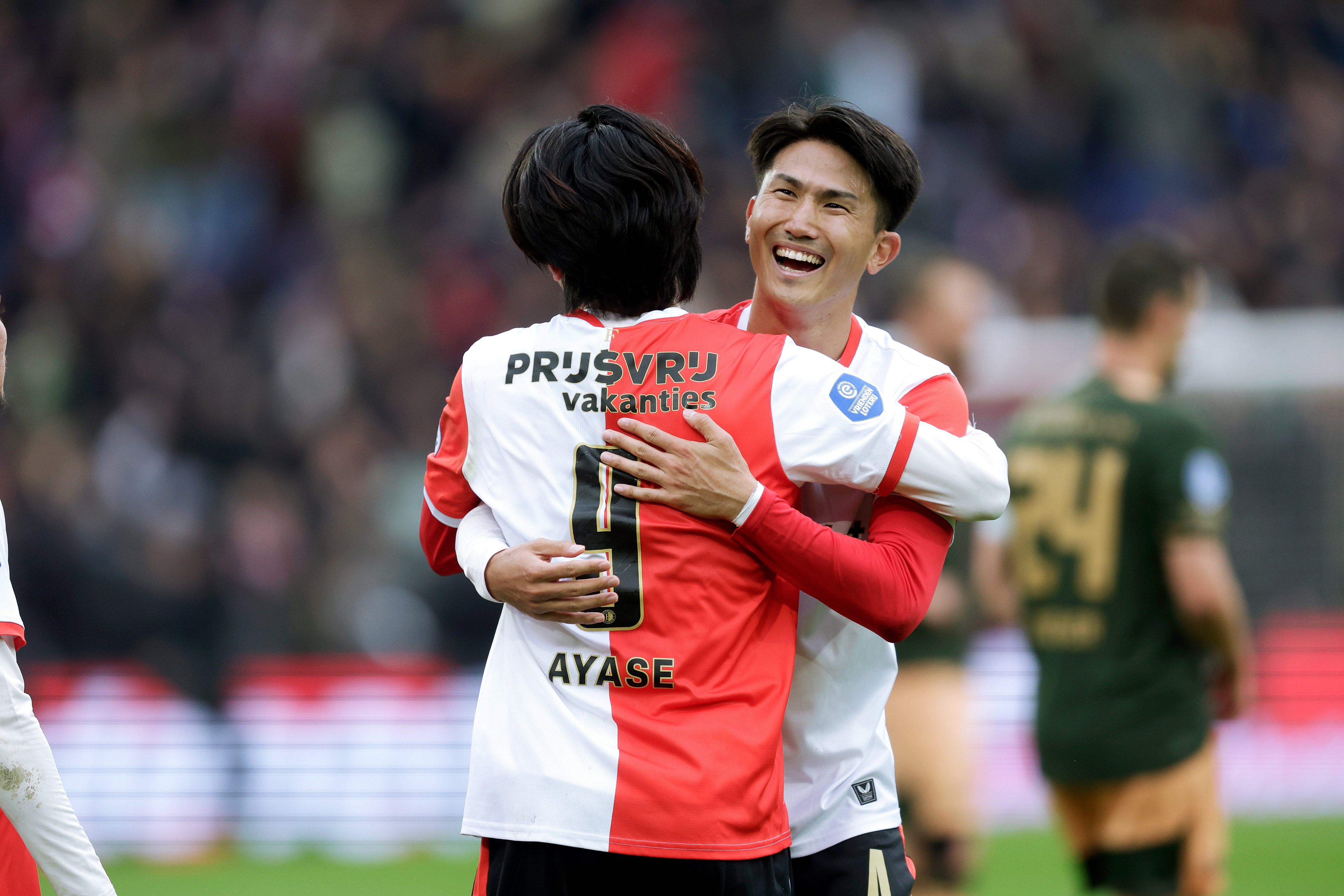 Watanabe en Ueda bij Feyenoord