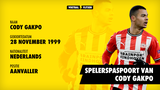 Spelerspaspoort van Cody Gakpo