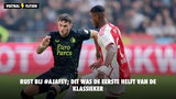 Rust bij #ajafey; dit was de eerste helft van De Klassieker