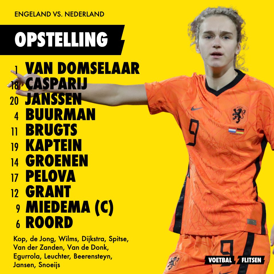 Met deze elf namen gaan de Oranje vrouwen spelen tegen Engeland