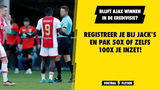 Blijft Ajax winnen in de Eredivisie? Registreer je bij Jack's en pak 50x of zelfs 100x je inzet!