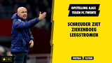 Opstelling Ajax tegen FC Twente: Schreuder ziet ziekenboeg leegstromen