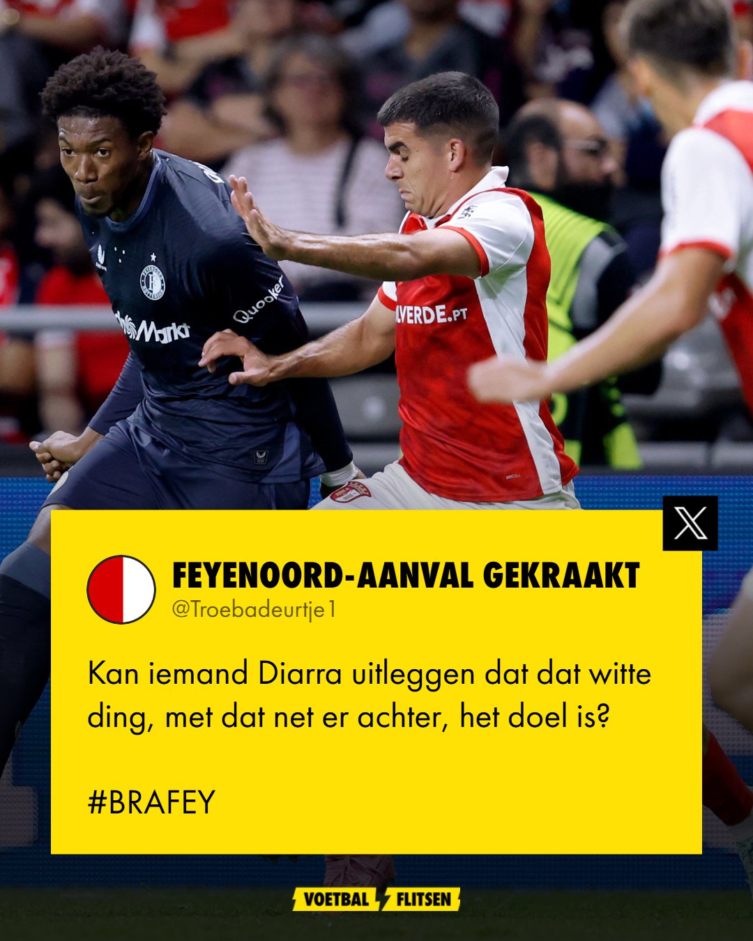 Targhalline ontsnapt aan penalty, kijkers grappen over socials offline halen