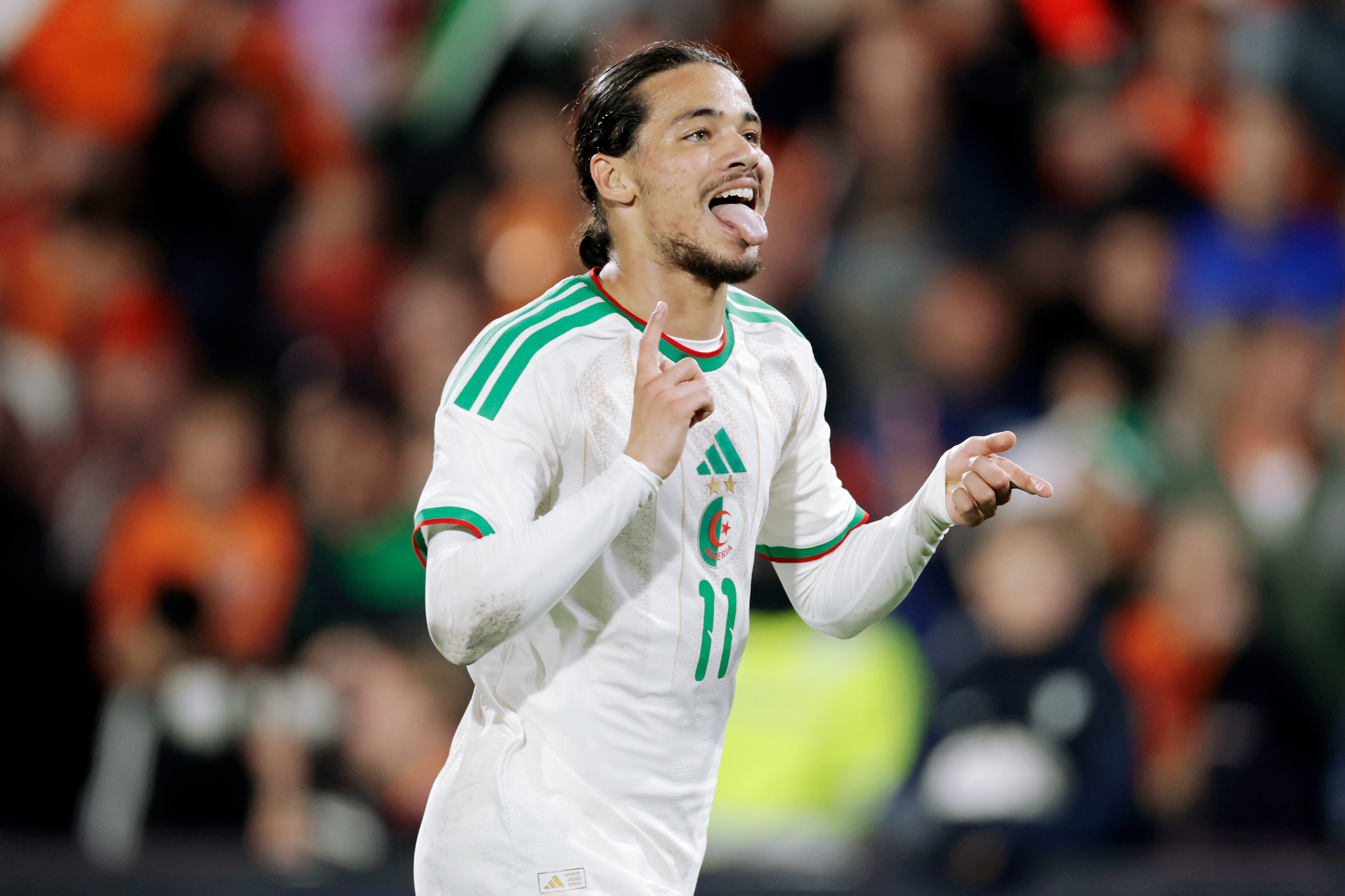 Hadj Moussa wist indruk te maken in het duel tegen Oranje