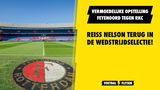 Vermoedelijke opstelling Feyenoord tegen RKC