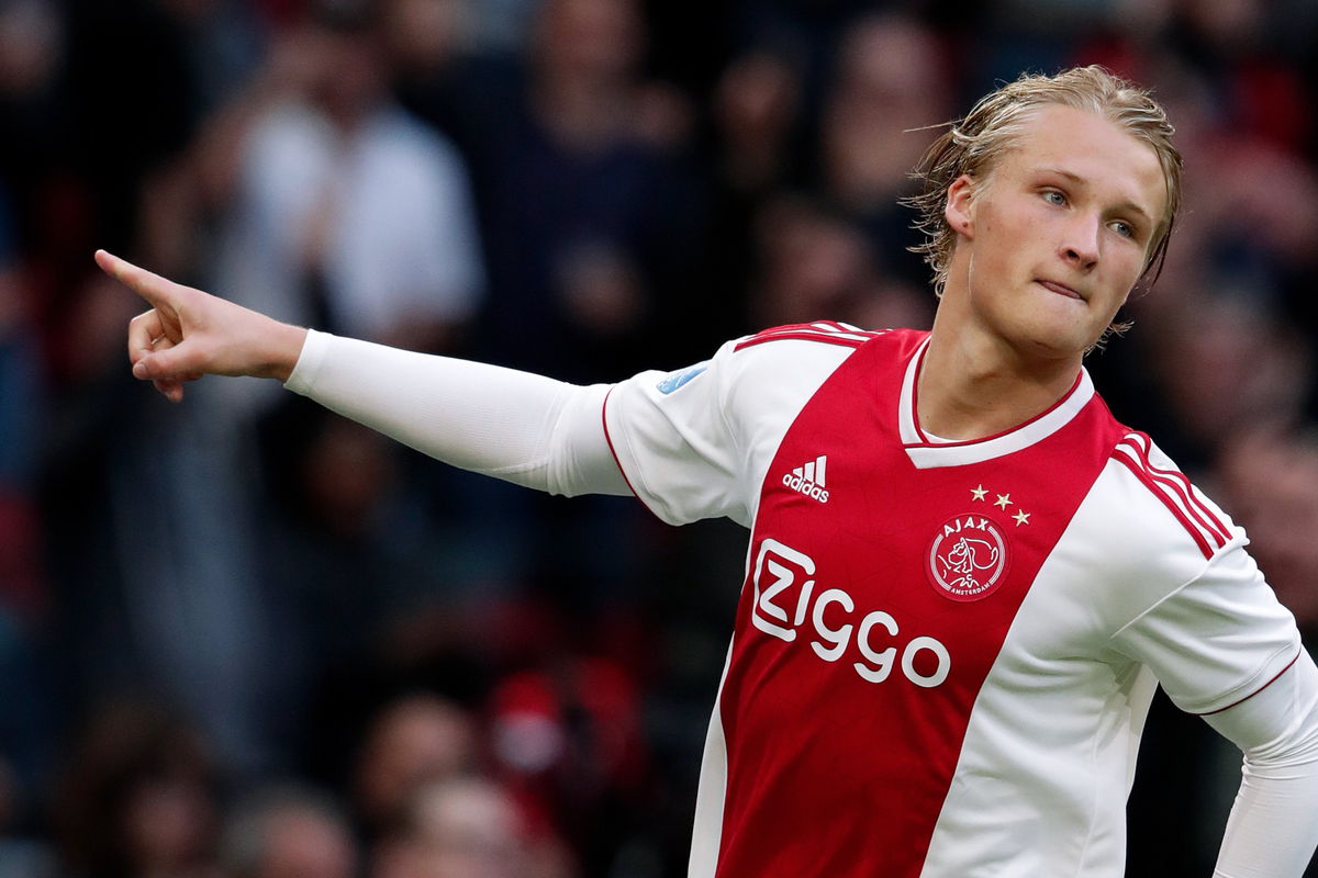 Kasper Dolberg bij Ajax