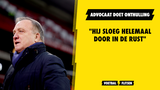 Advocaat doet onthulling: "Hij sloeg helemaal door in de rust"