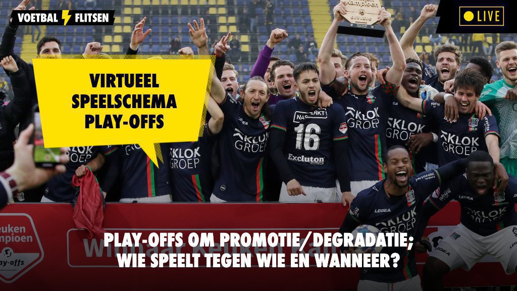 Playoffs om promotie/degradatie Eredivisie Virtueel speelschema